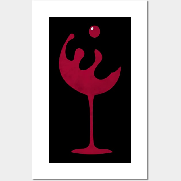 Red Wine Wall Art by ThomaneJohnson